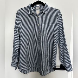 J Crew Striped Boy Fit Top Size Medium